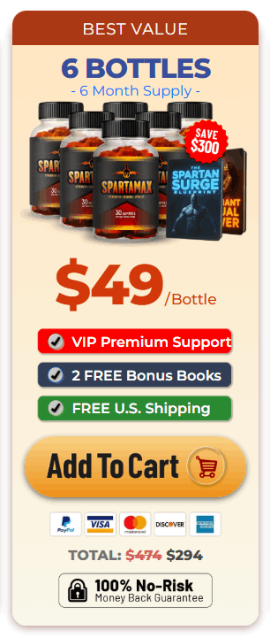 Spartamax 6 Bottle Pricing